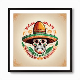 Day Of The Dead Skull 68 Art Print