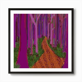 Cottingley Woods Art Print