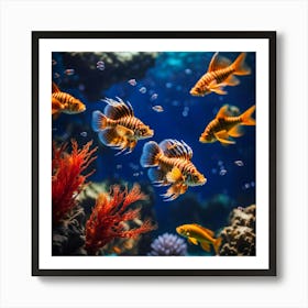 Fishes In The Aquarium Poster