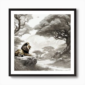 Lion King 28 Art Print