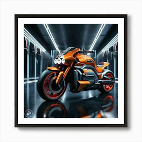 Futuristic Motorcycle Art Print