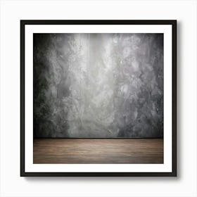 Empty Room With Concrete Wall 3 Art Print