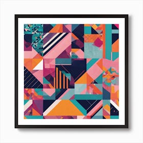 Abstract Geometric Pattern 1 Art Print