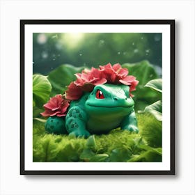 Pokemon Flower Frog Art Print