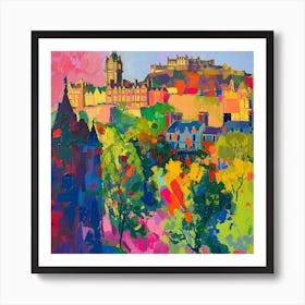 Abstract Park Collection Princes Street Gardens Edinburgh Scotland 1 Art Print