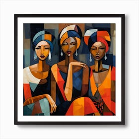 Three African Women 7 Art Print