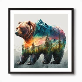 Bear Canvas Print Art Print