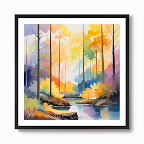 Autumn Forest 100 Art Print