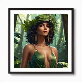 Brazilian Woman In The Jungle Art Print