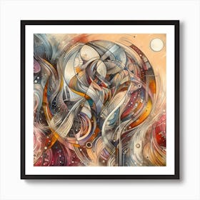 Abstract Painting 17 Art Print