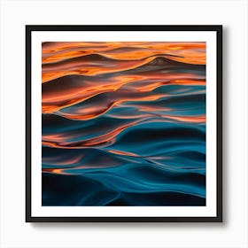 Sunset On The Water Art Print