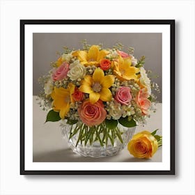 Ftd Bouquet flowers spring Art Print