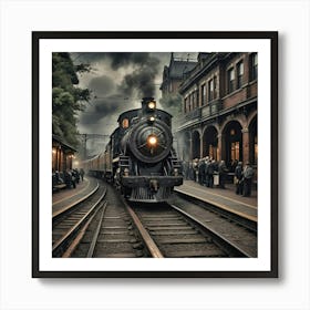 Old Train Art Print