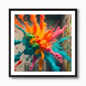 Colorful Explosion 1 Art Print