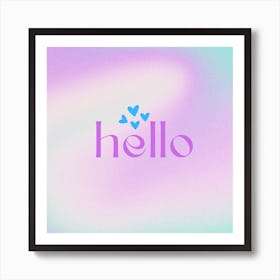 Hello Art Print