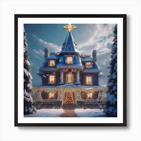 Christmas House 67 Art Print