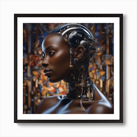 Robot Woman 61 Art Print