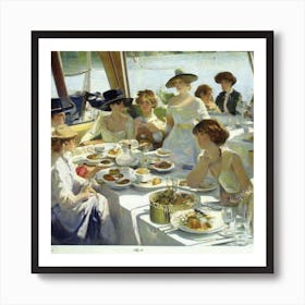 Afternoon Tea Party Art Print