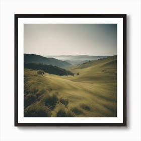 View Of Rolling Hills Art Print