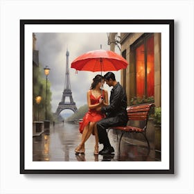 Love In Paris Art Print