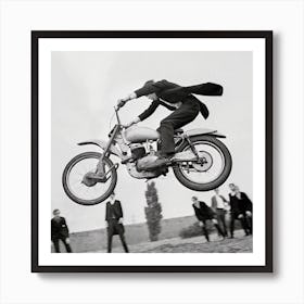Motorcycle Jump Art Print