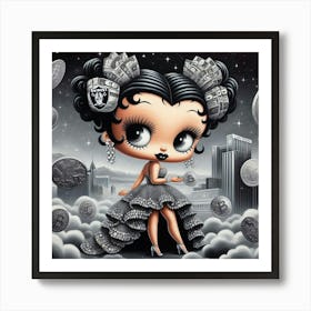 Las Vegas Raiders Doll Art Print