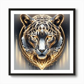 Golden Tiger Art Print