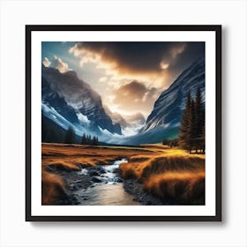 Mountain Landscape 42 Art Print