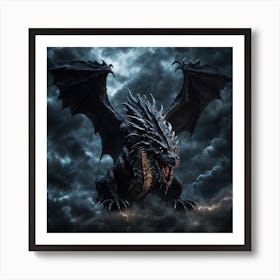 Dragon In The Sky Art Print