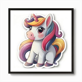 Unicorn Sticker 4 Art Print