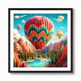 Hot Air Balloon 3 Poster