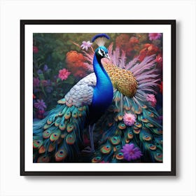 Peacock 17 Art Print