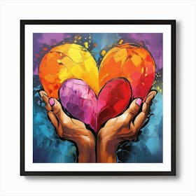 Heart Of Love 2 Art Print