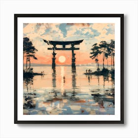 黄昏時の祈り Prayers At Dusk Art Print