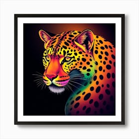 Leopard Painting Art Print