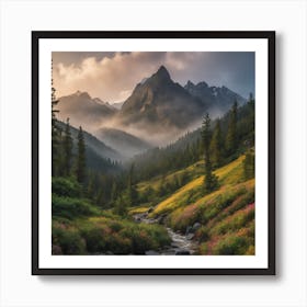 Mountain Stream Art Print