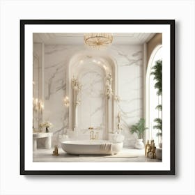 Luxury Bathroom Art Print