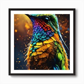 Colorful Hummingbird Art Print