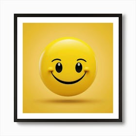 Yellow Smiley Face Art Print