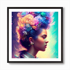 a beautiful young woman Art Print