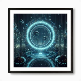 Futuristic Sphere Art Print