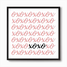 Kiss Me Xoxo Art Print