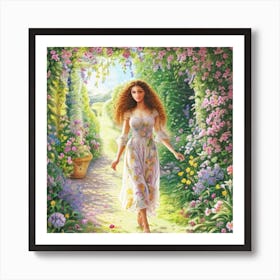 Cinderella'S Garden Art Print