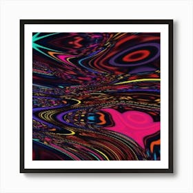 Abstract Psychedelic Art 5 Affiche