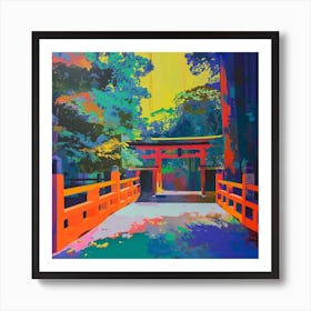 Colourful Gardens The Meiji Shrine Inner Garden Japan 2 Art Print