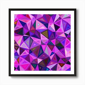 Triangular Shapes Background Art Print