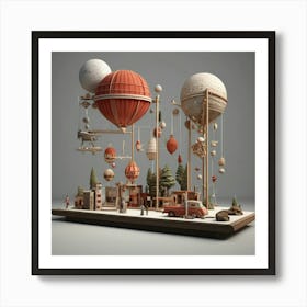 Leonardo Vision Xl Art Hub Fair 3d 2 Art Print