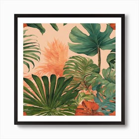 Tropical Leaves 8 Art Print