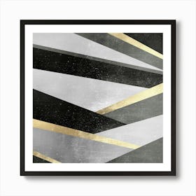 Golden geometry 10 Art Print