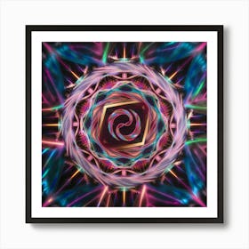 Psychedelic Mandala Art Print